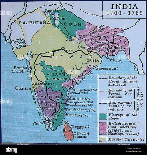 Map Of India In 1700 Maps Of The World Images