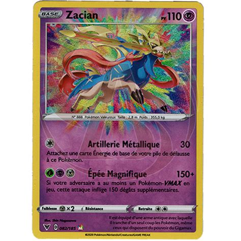We did not find results for: CARTE POKEMON ZACIAN 082/185 FRANCAISE - ASGARD TCG SHOP