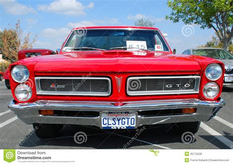 Classic Pontiac Gto Muscle Car Editorial Stock Photo
