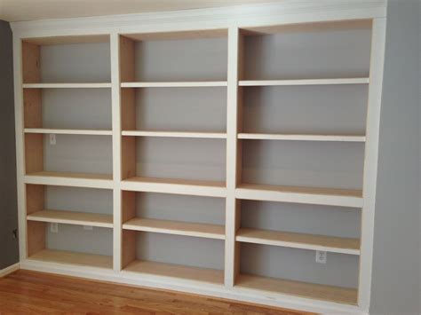 Handmade Built In Bookshelves With Adjustable Shelves By Parz Designs