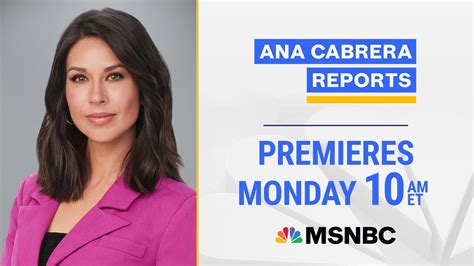 Ana Cabrera Will Join Msnbc As The Anchor Of Ana Cabrera Reports