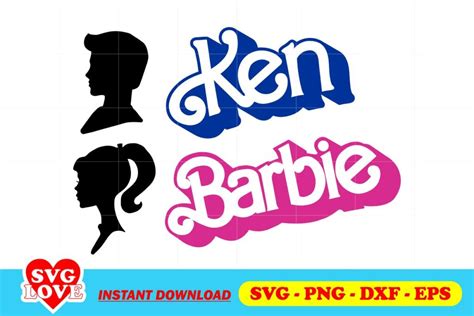 Ken Barbie SVG Gravectory