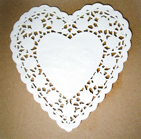 Paper Heart Doily Crafts