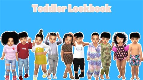 Sims 4 Cas Toddler Boys And Girls 8 Category Lookbook Cc Links