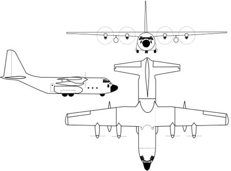 Filec 130j Drawingsvg C 130 Hercules Lockheed