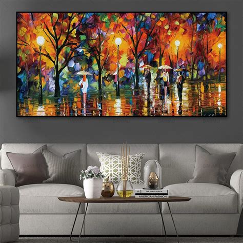 Abstract Print Landscape Tree Poster Picture Decor Print On Canvas Wall