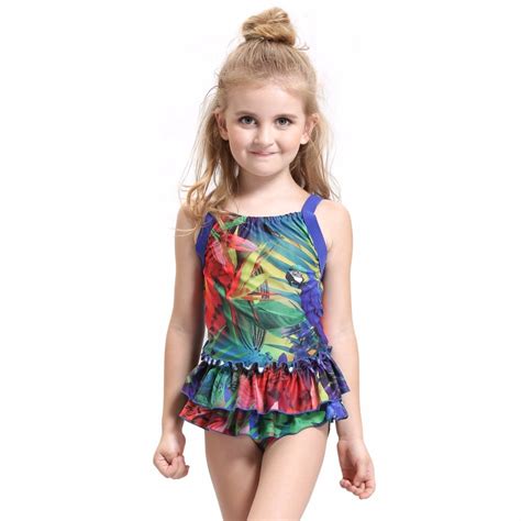 2~15 Age High Quality Children One Piece Swimsuit Bathing Suit Girl