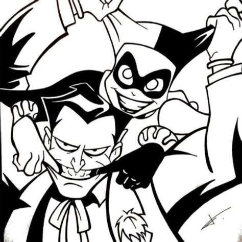 Half Joker Half Harley Quinn Drawing At Getdrawings Free
