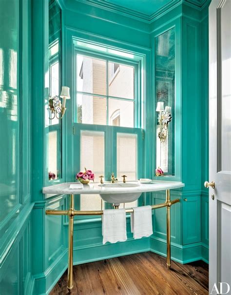 Powder Rooms Sure To Impress Any Guest Blue Green Rooms