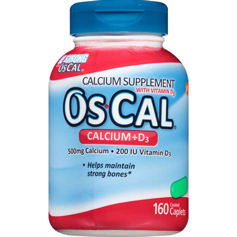 Os Cal Calcium D3 500 Mg Calcium Supplement With 200 Iu Vitamin D3 To
