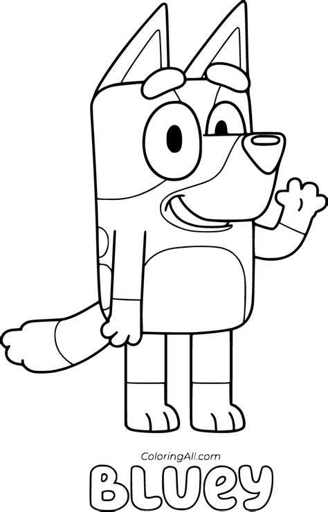 Bluey Colouring Pages Bluey On The Beach Coloring Pages Printable