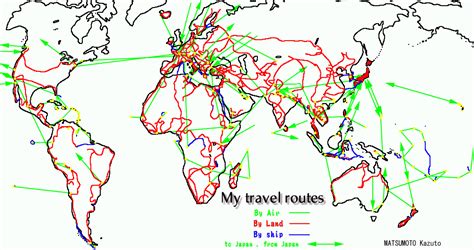 Route Map World Travel Gallery