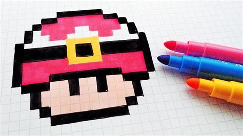 Speedpaint pixel art another death. Handmade Pixel Art - How To Draw a Musroom Santa Claus #pixelart - YouTube