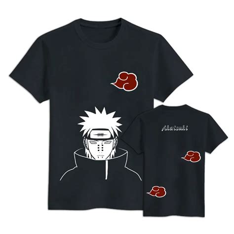 Naruto Hatake Kakashi Akatsuki Pain Printed Short Sleeve T Shirt