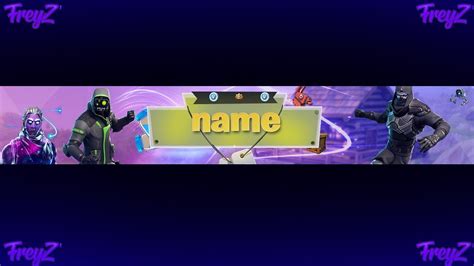 Best Fortnite Banner Template Photoshop Free Youtube