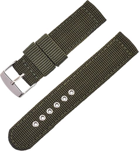 16mm18mm20mm22mm24mm Waterproof Watch Band Nylon Strap Replacement