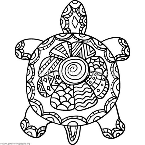 Free Download Turtle Zentangle Coloring Pages #coloring #coloringbook #coloringpages | Mandala ...