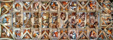Last judgment (altar wall, sistine chapel). Sistine Chapel Ceiling, Vatican, Italy - The Incredibly ...