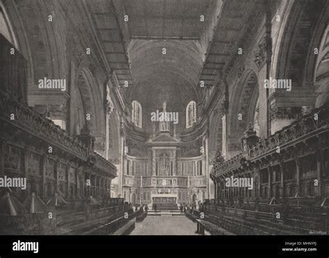 St Pauls Cathedral The Choir And Reredos London Churches 1896 Old