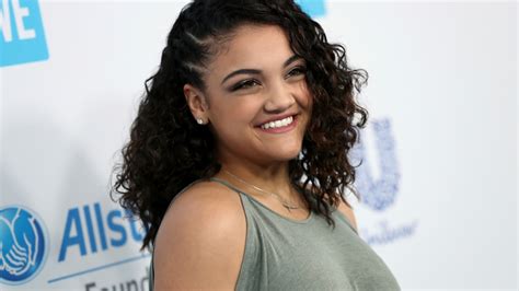 Laurie Hernandez Keeps The Mirror Ball Trophy From Dwts In The Center