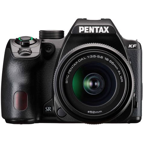 Pentax Kf Dslr Camera With 18 55mm Lens Black 01203 Bandh Photo