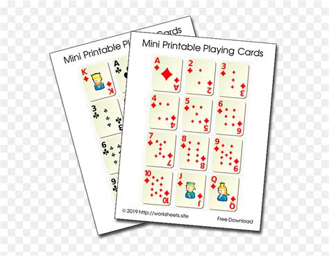 Mini Printable Playing Cards Miniature Printable Deck Of Cards Hd
