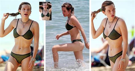 Bella Thorne Shows Off Her Armpit Hair As Bikini Clad Star Frolics On The Beach In Hawaii