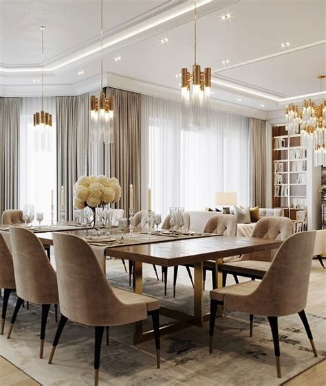 Dining Room In Neutral Tones In A Modern Classic Atmosphere