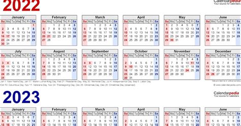 Calendar Template 2022 2023 January Calendar 2022