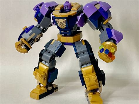 Lego Moc Thanos Mech Armor 2x76242 By Andersonbrickart Rebrickable