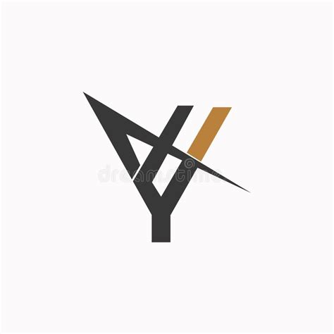 logotipo das iniciais do alfabeto yx xy x e y ilustração do vetor ilustração de logotipo