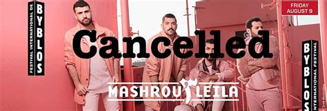 important announcement concerning mashrou3 leila concert at byblos international festival