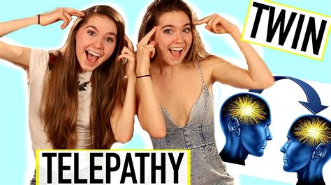 Twin Telepathy Challenge Nina And Randa Youtube