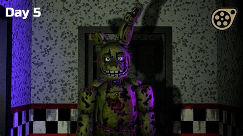 Making Fnaf 9th Anniversary Posters Day 5 Sfm Time Lapse Youtube
