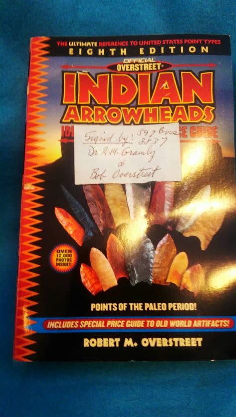 Overstreet Guide To Indian Arrowheads Signed By Overstreet Etsy