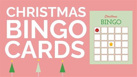 How To Make A Christmas Bingo Card Template Youtube