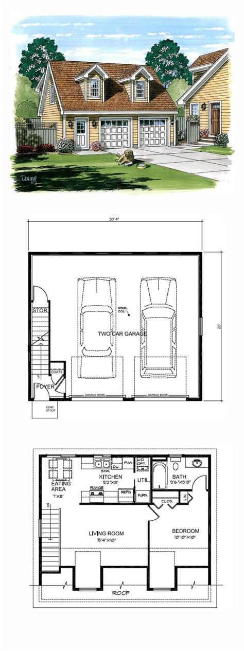 Pdf house plans garage shed garages in 2018. The Ideas of Using Garage Apartments Plans - TheyDesign.net - TheyDesign.net