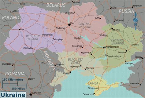 Fileukraine Regions Mappng Wikitravel