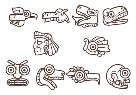 Vector De Quetzalcoatl Tatuajes De Arte Mejicano Símbolos Aztecas