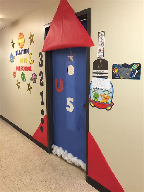 Rocket Ship Classroom Door Decoration