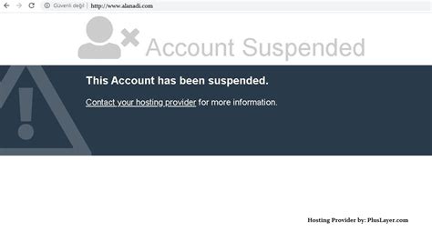 “account Suspended” Hatası Nedir Pluslayer Blog