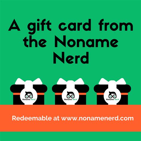 Noname Nerd Digital T Card The Noname Nerd