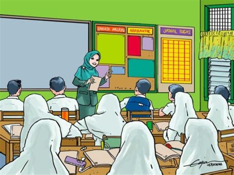 11 gambar kartun seorang guru muslimah di 2020 kartun kartun. Penting Gambar Kartun Guru Perempuan Sedang Mengajar ...