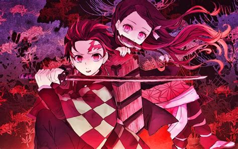 Download Wallpapers Kamado Nezuko Kamado Tanjirou Kimetsu No Yaiba