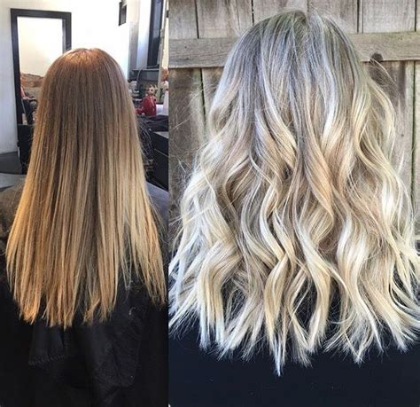 Trendy Hair Highlights Before And After Full Foil Highlights Hair By