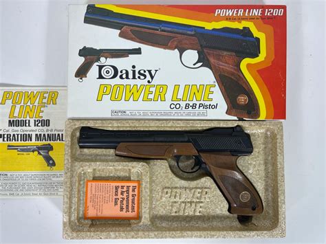 Collectible Vintage Daisy Power Line 1200 CO2 BB Pistol With Original Box