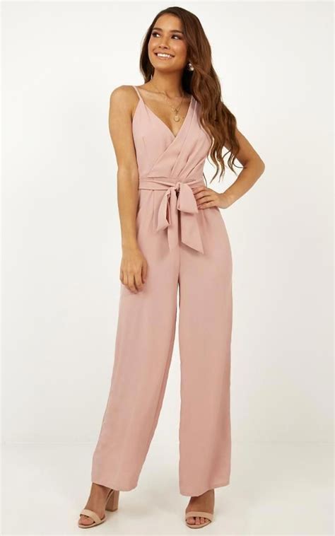 Have Some Love Jumpsuit In Blush Produced By Showpo Summercocktaildress Blush Dress Outfit