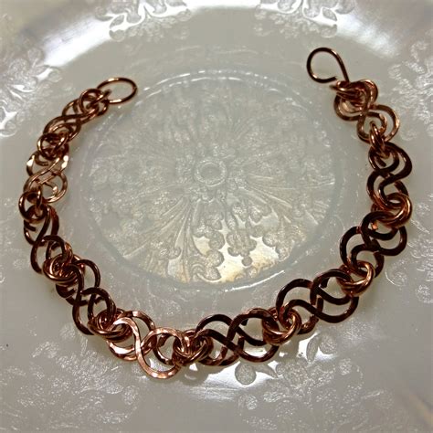 Wire Formed Hammered Copper Handmade Bracelet 11905 Champion