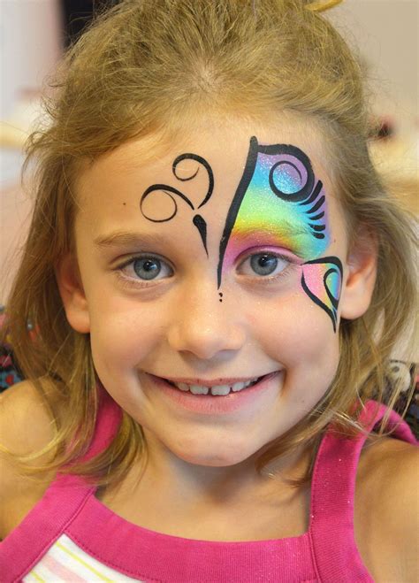 Face Painting Rainbow Butterfly Arsma