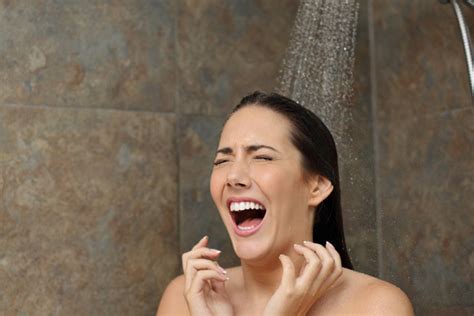 Image Of A Woman In A Cold Shower Skylands Energy